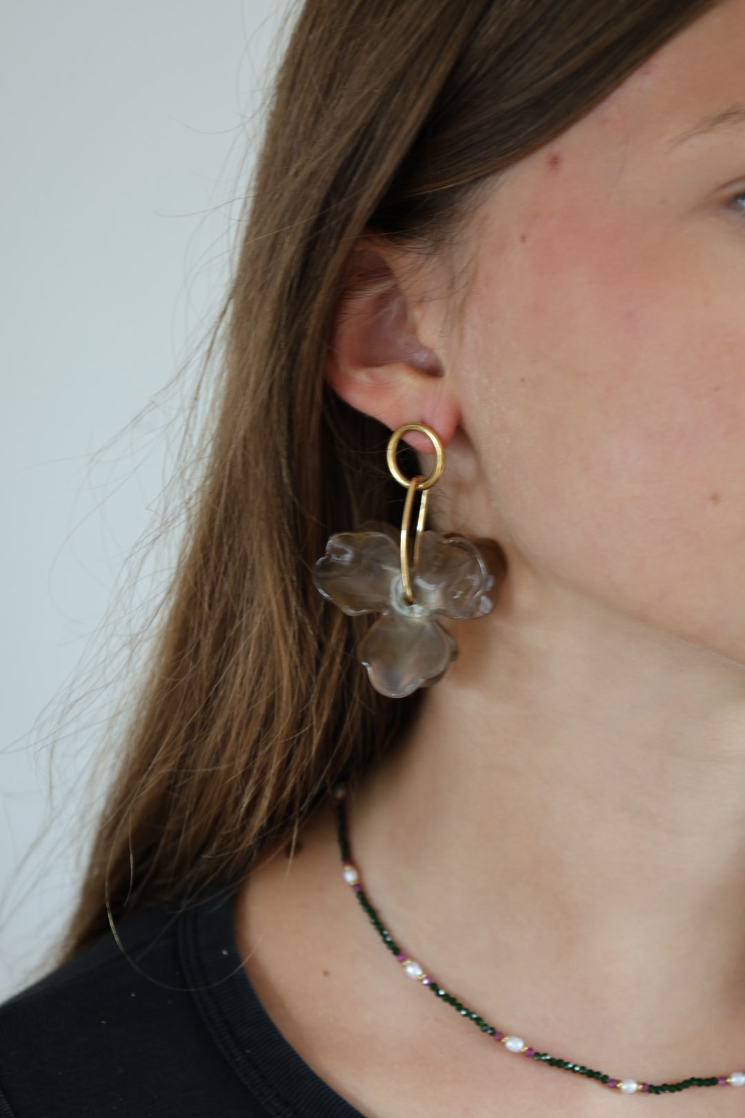 Boucles d'oreilles Fleur M