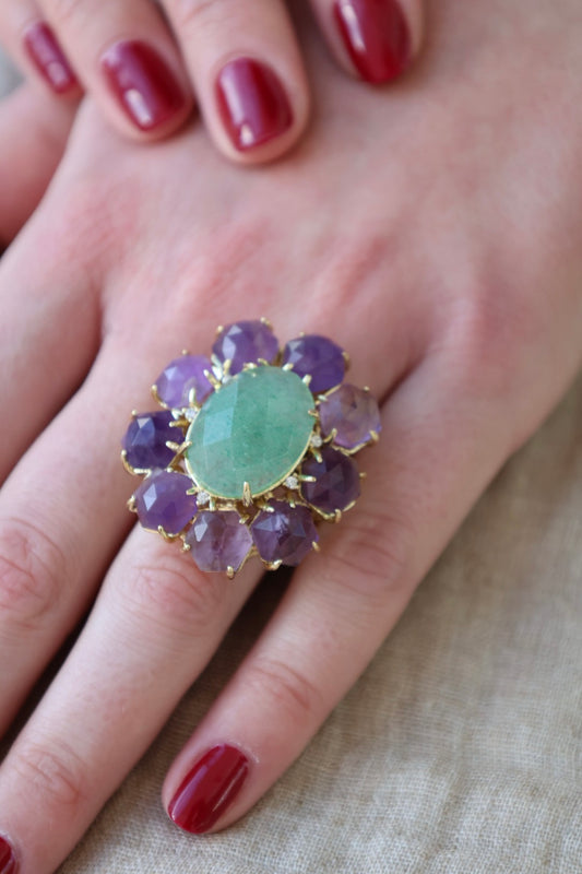 BAGUE ROSACE