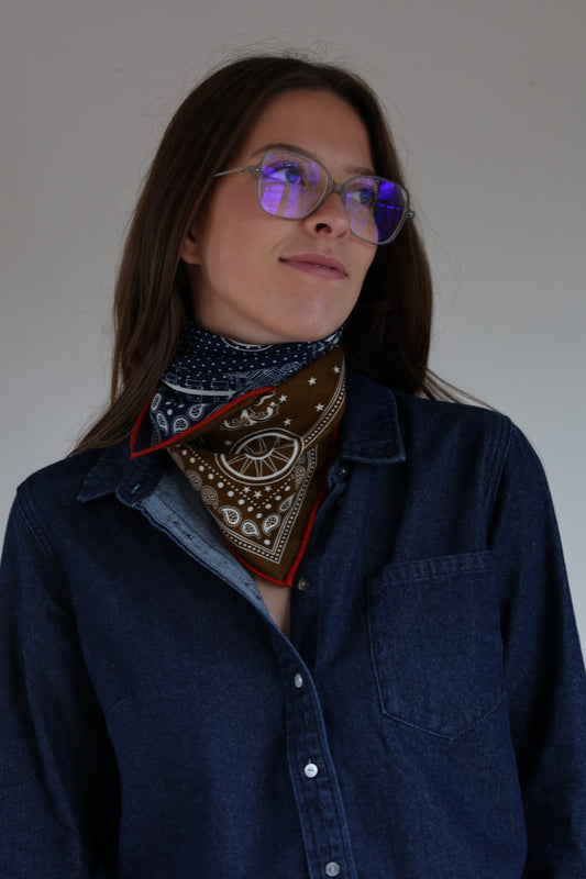 Foulard réversible Calcutta