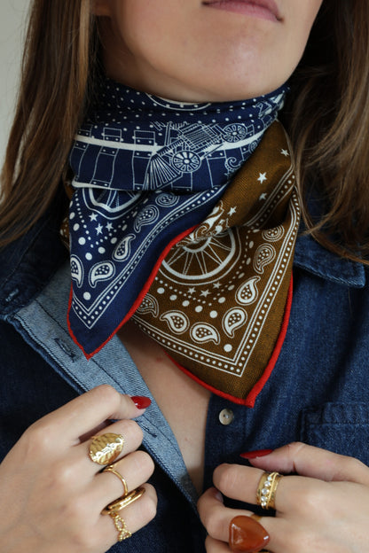 Foulard réversible Calcutta