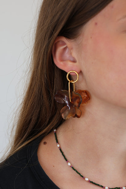 Boucles d'oreilles Fleur M