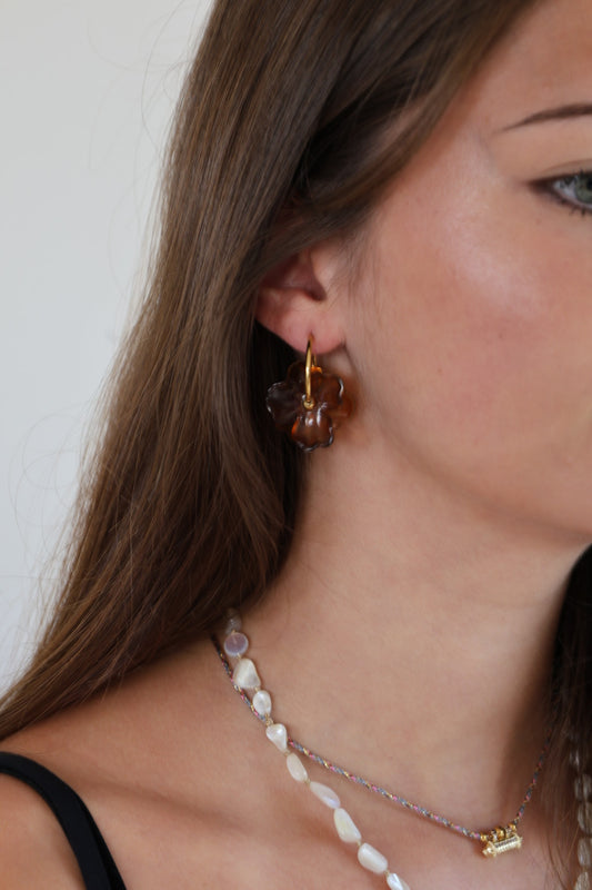 Boucles d'oreilles Fleur S