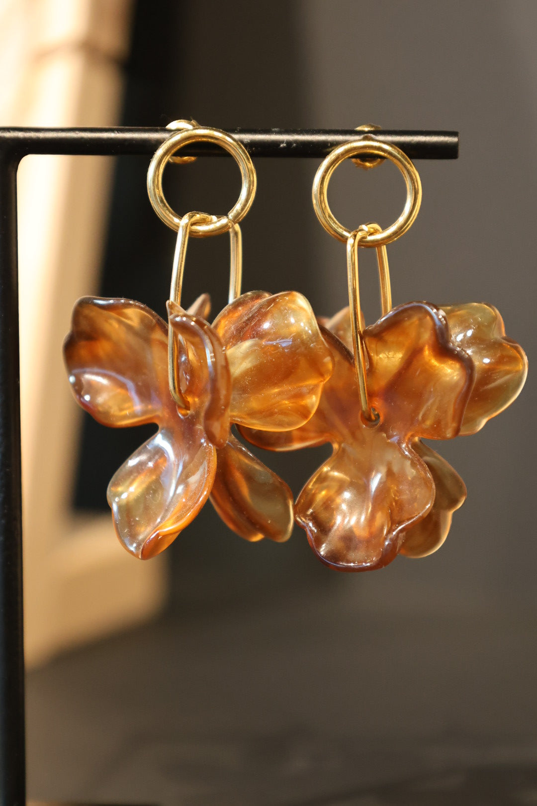 Boucles d'oreilles Fleur M