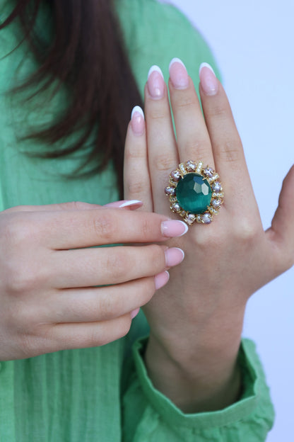 BAGUE ROSACE