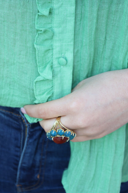 BAGUE ROSACE