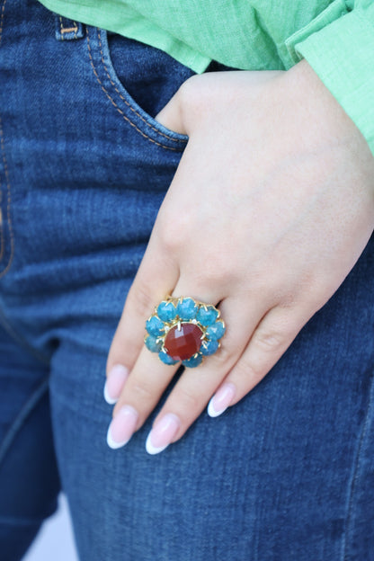 BAGUE ROSACE